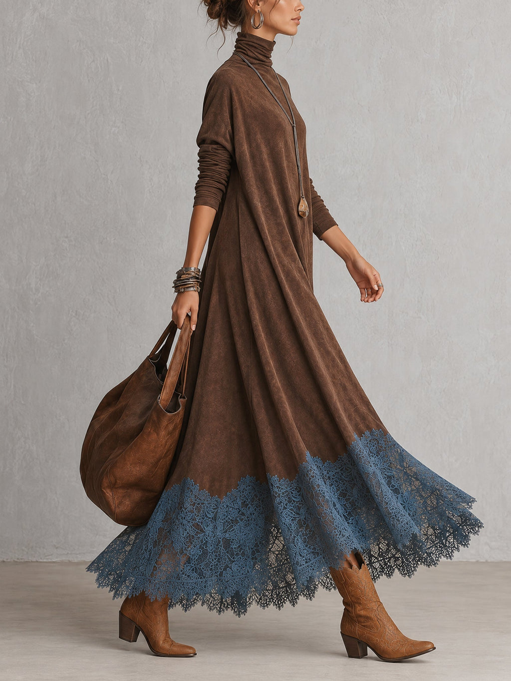 Camila - Vestido Efecto Ante