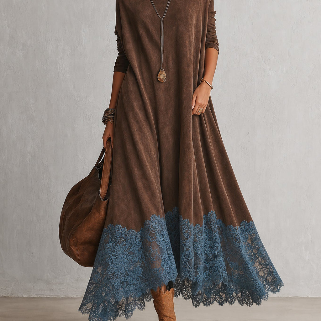 Camila - Vestido Efecto Ante
