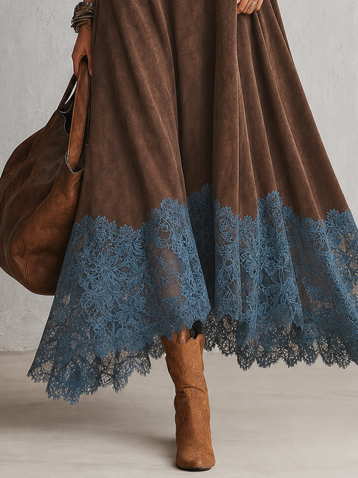 Camila - Vestido Efecto Ante
