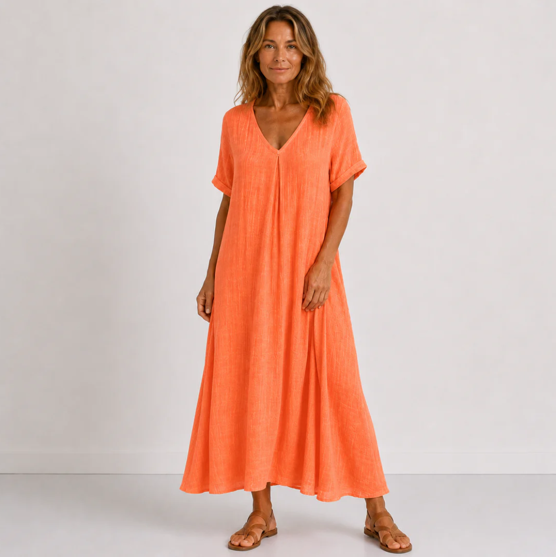 Vestido Celeste - Elegancia Natural