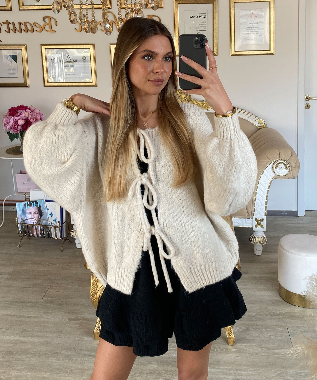Irene - Cardigan de Lazos
