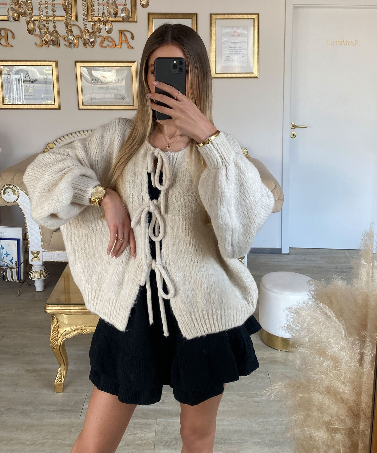 Irene - Cardigan de Lazos