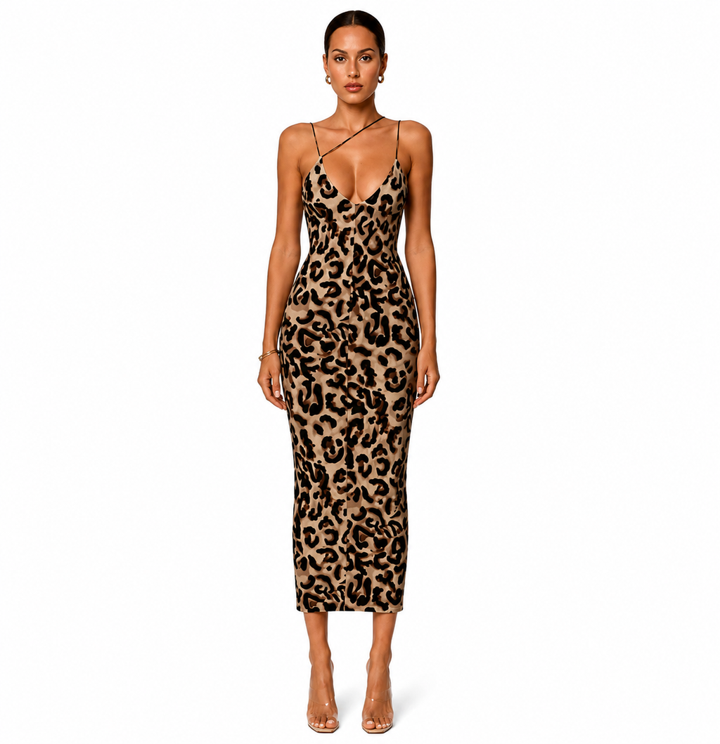 Savannah - Vestido con estampado de leopardo