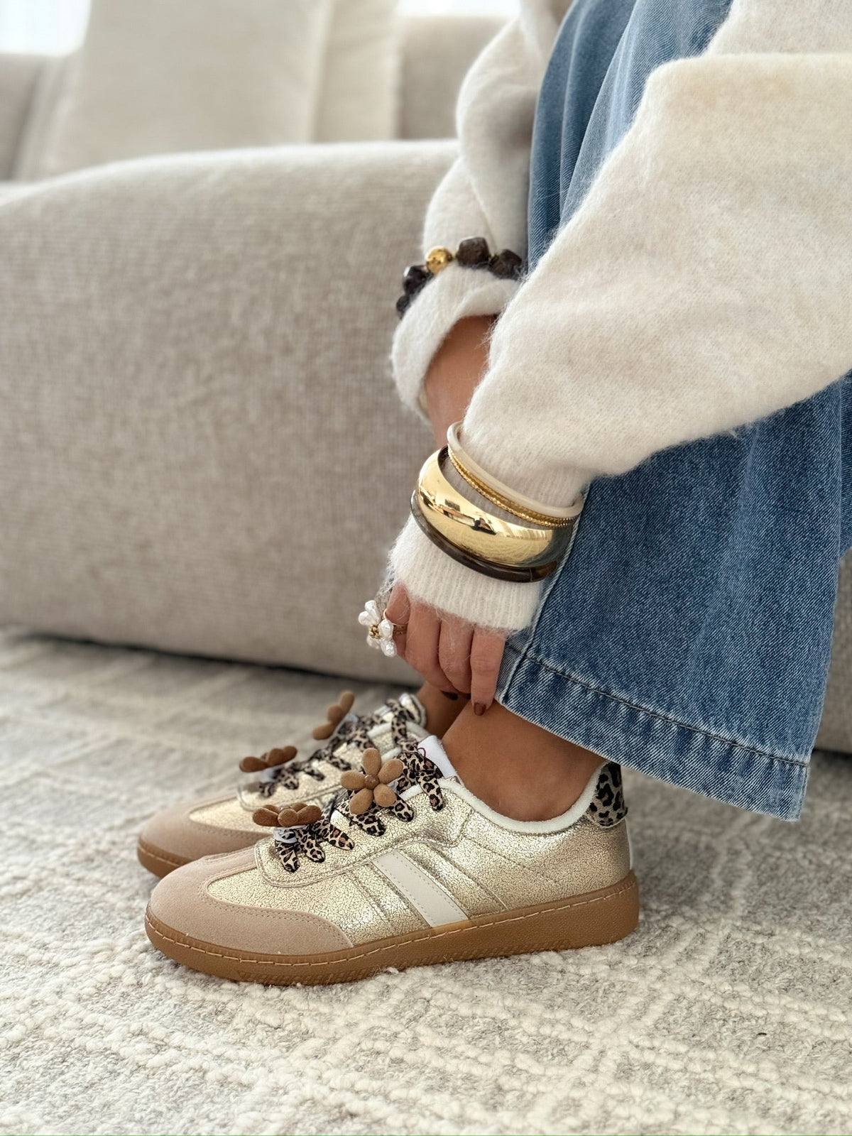 Sneakers « Silvia » Oro