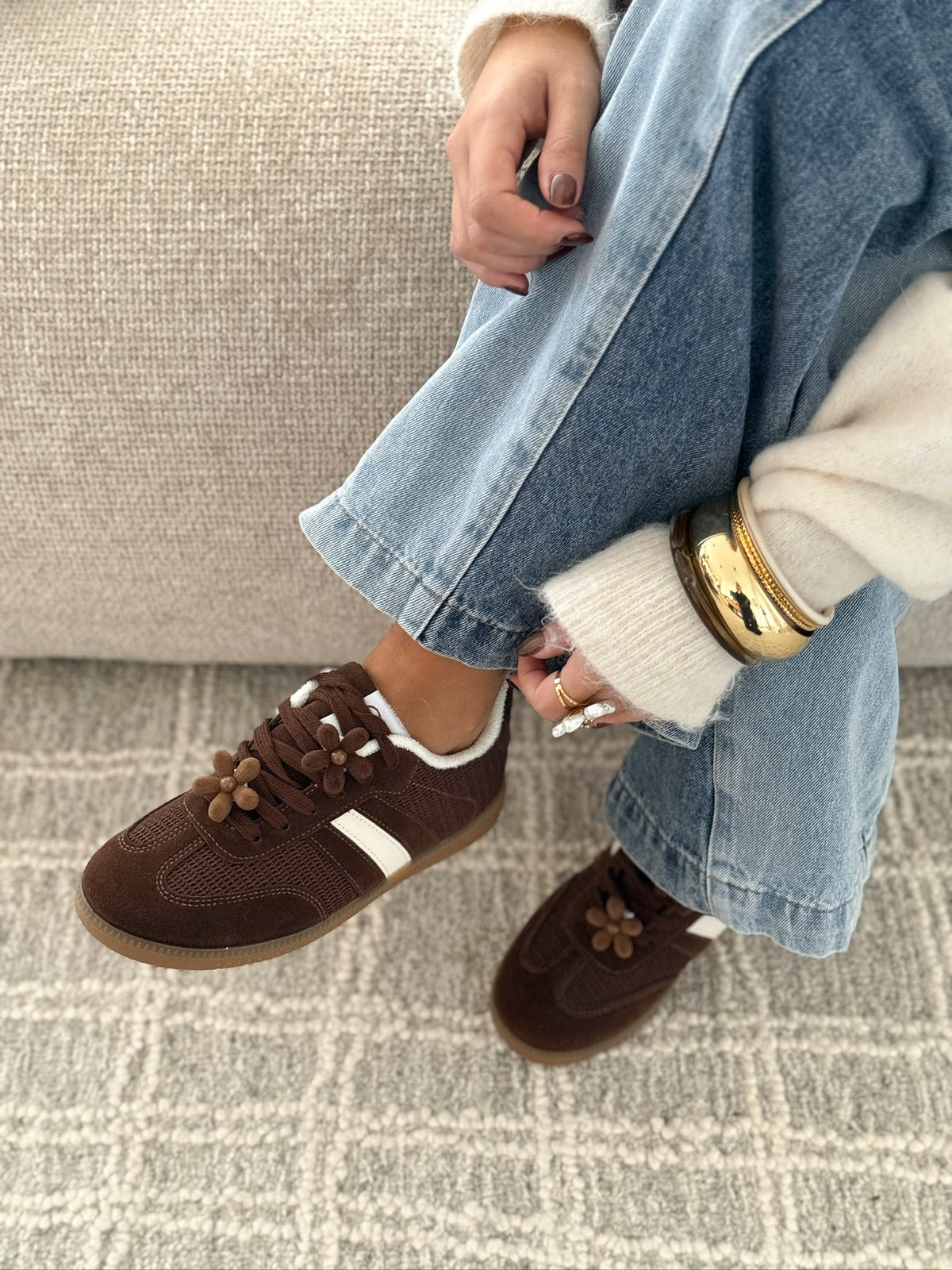 Sneakers « Rosalía » Marron
