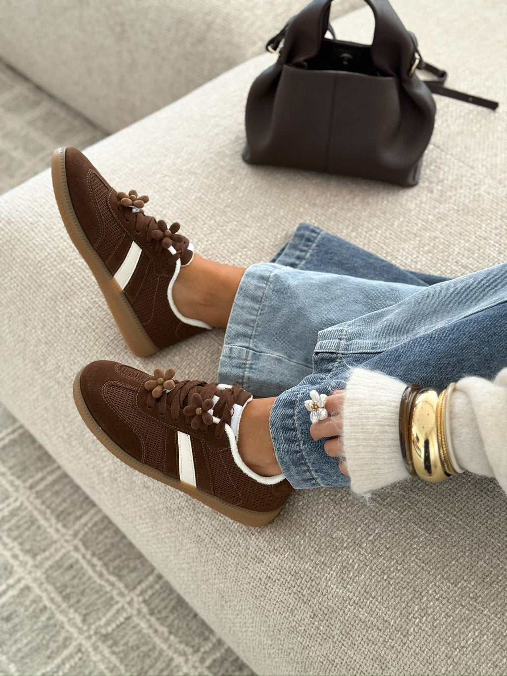 Sneakers « Rosalía » Marron