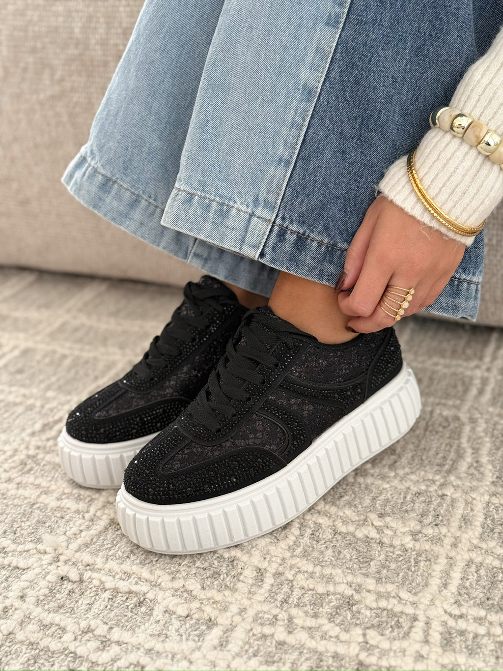 Sneakers « Marian » Negro