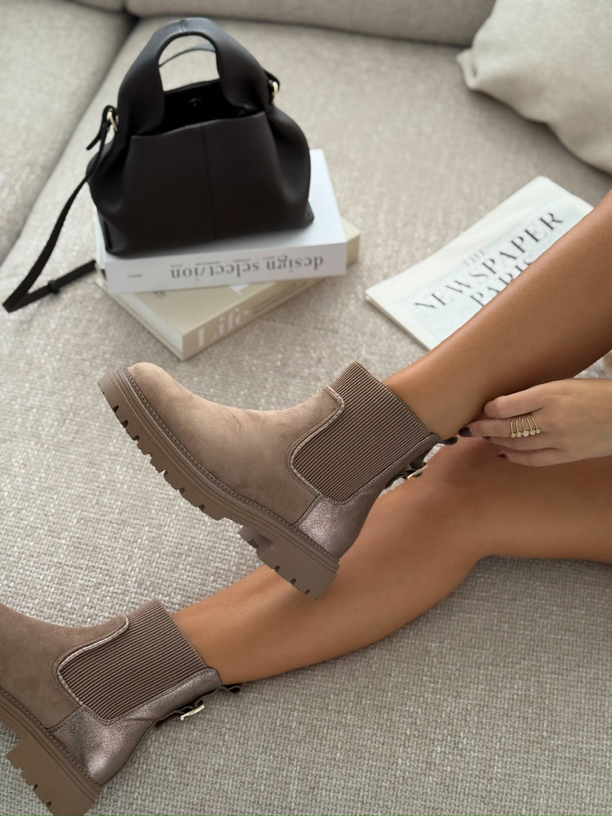 Botines « Agustina » Taupe