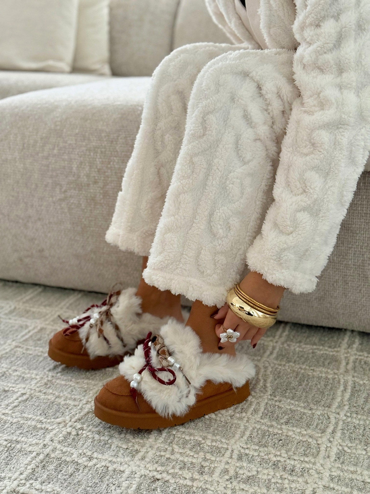 Pantuflas « Alma » Camel