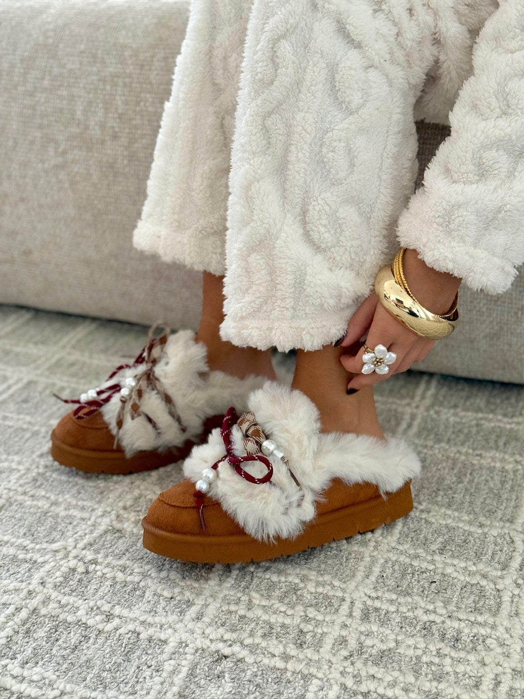 Pantuflas « Alma » Camel