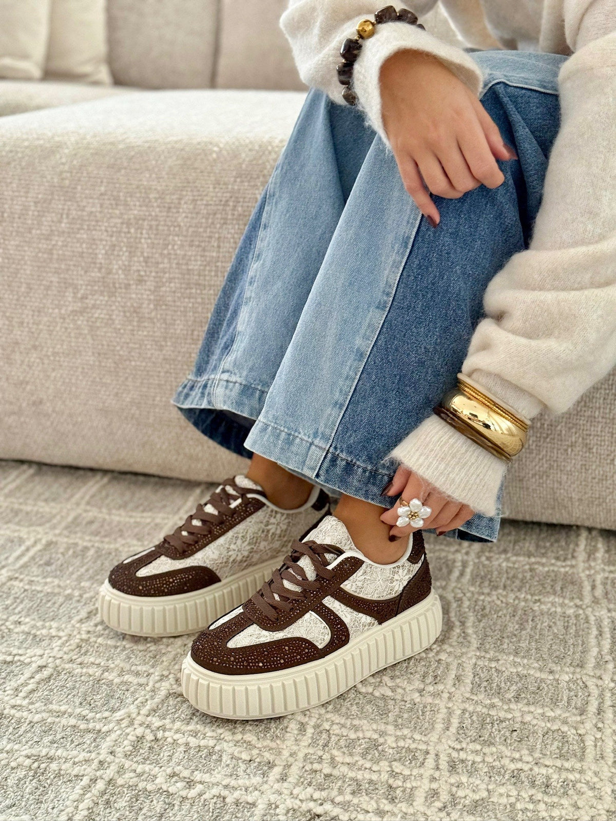 Sneakers « DARIA » Marron