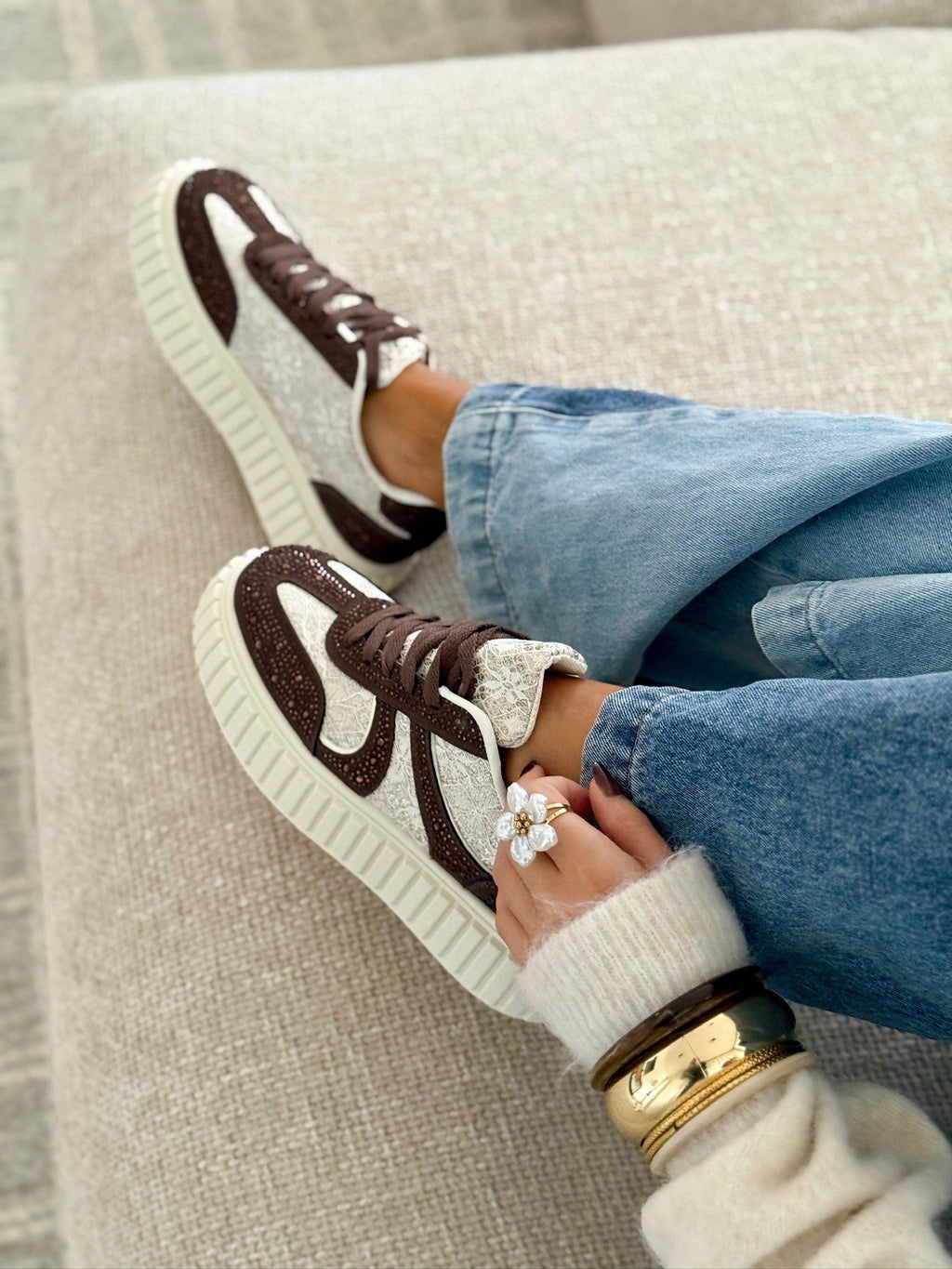 Sneakers « DARIA » Marron