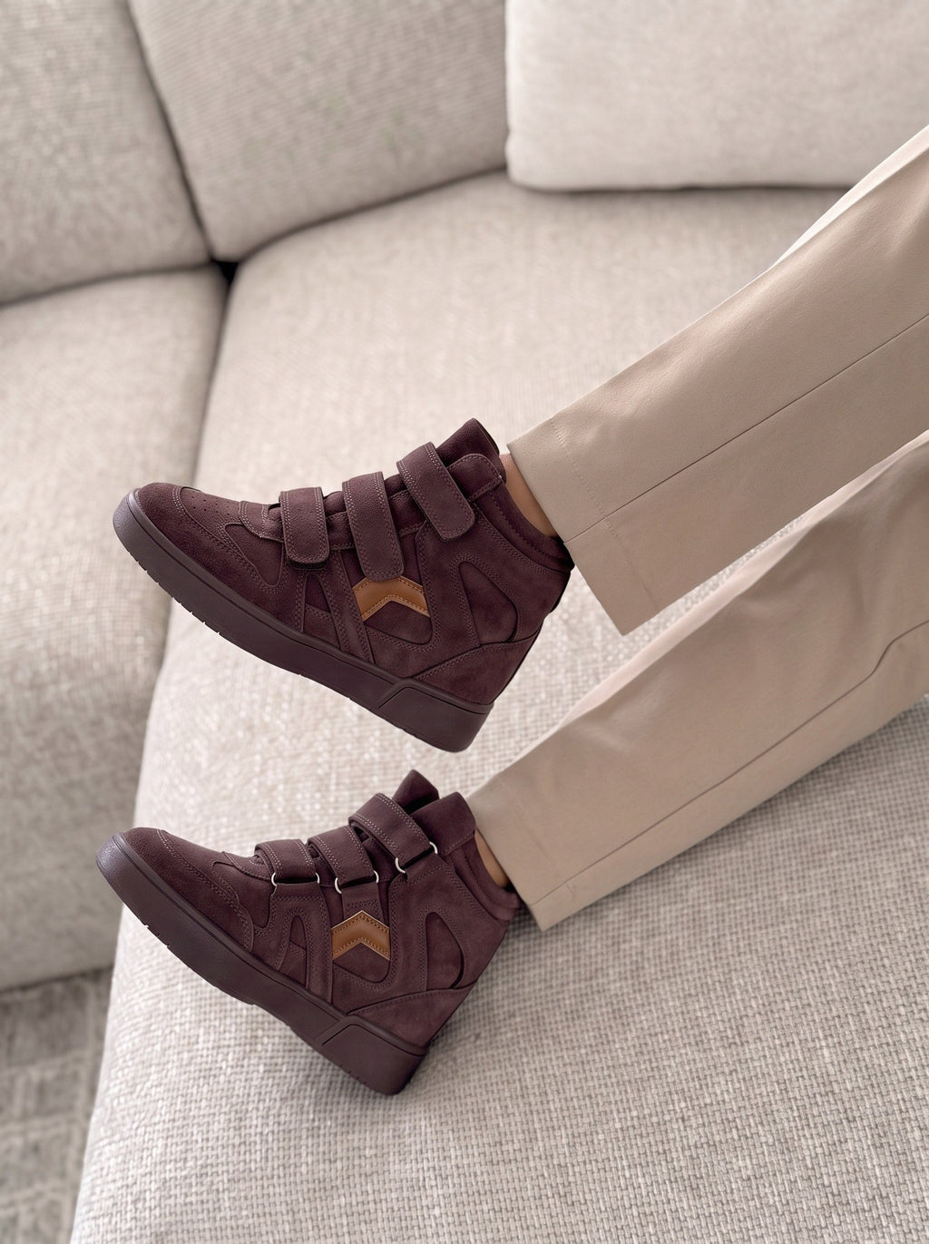 Sneakers « Amelia » Marron
