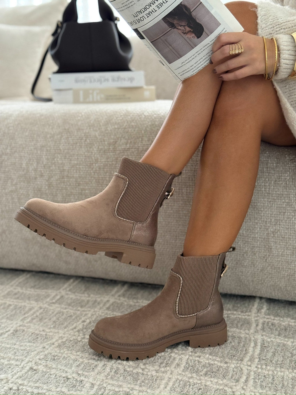 Botines « Agustina » Taupe