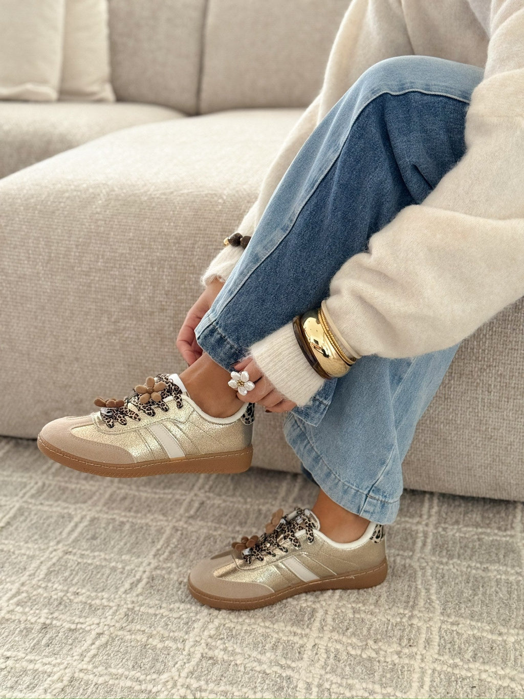 Sneakers « Silvia » Oro