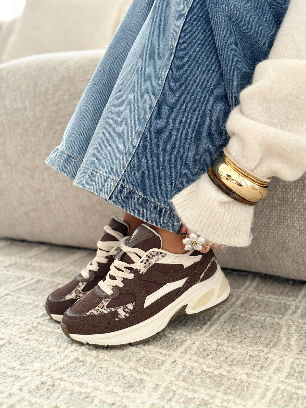 Sneakers « Noemi » Marron
