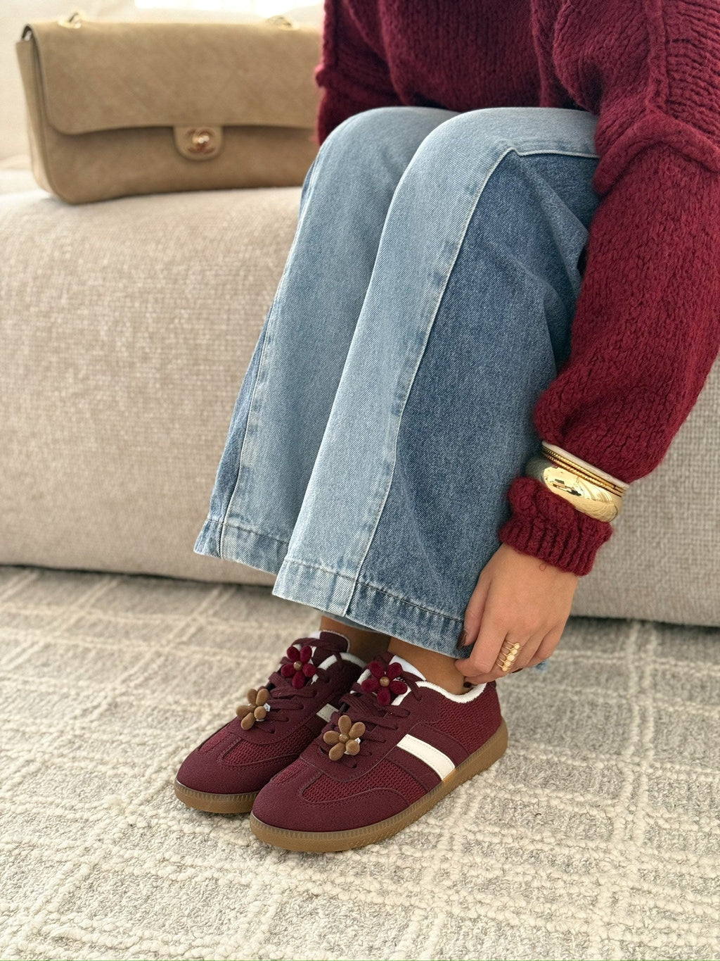 Sneakers « Vera » Burdeos