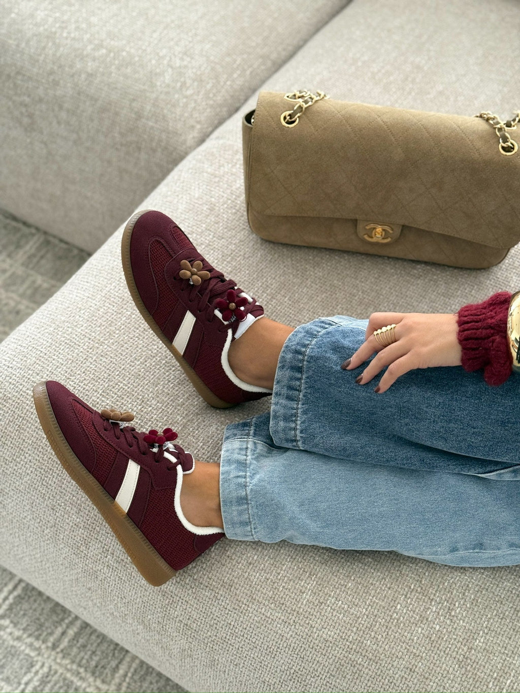 Sneakers « Vera » Burdeos