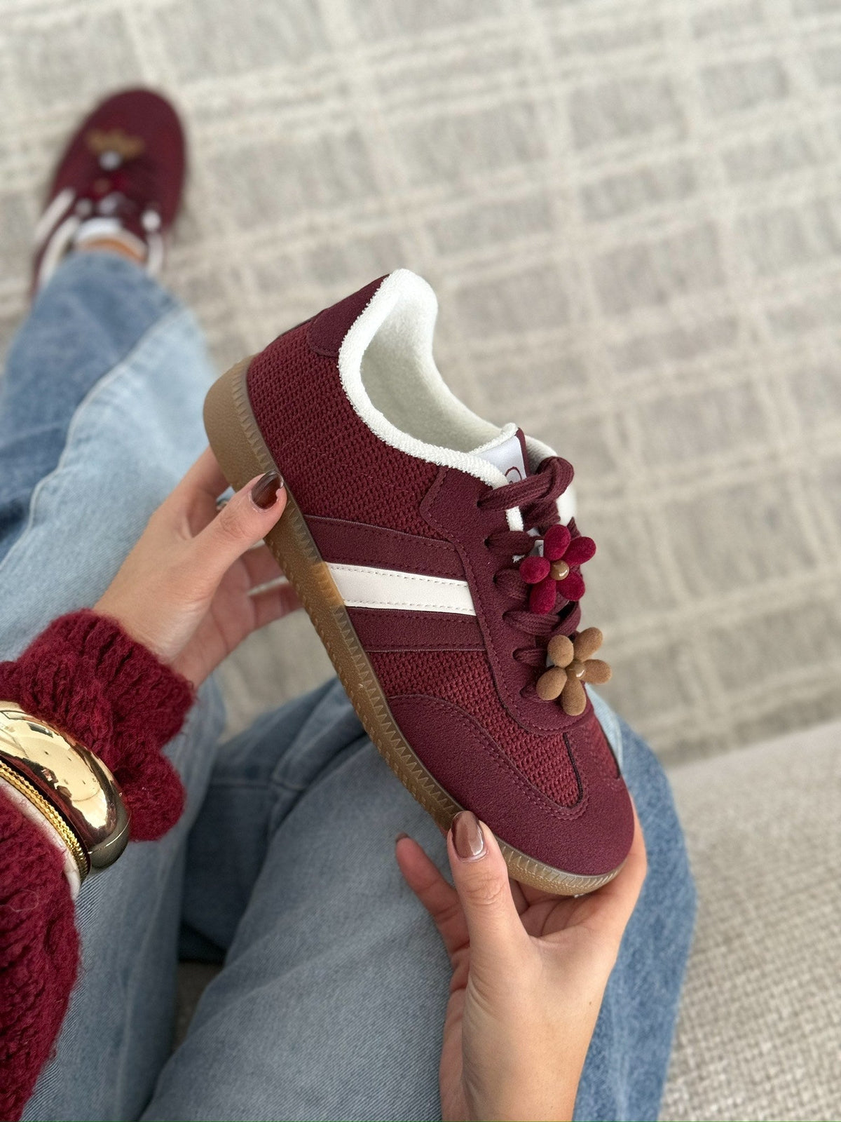 Sneakers « Vera » Burdeos