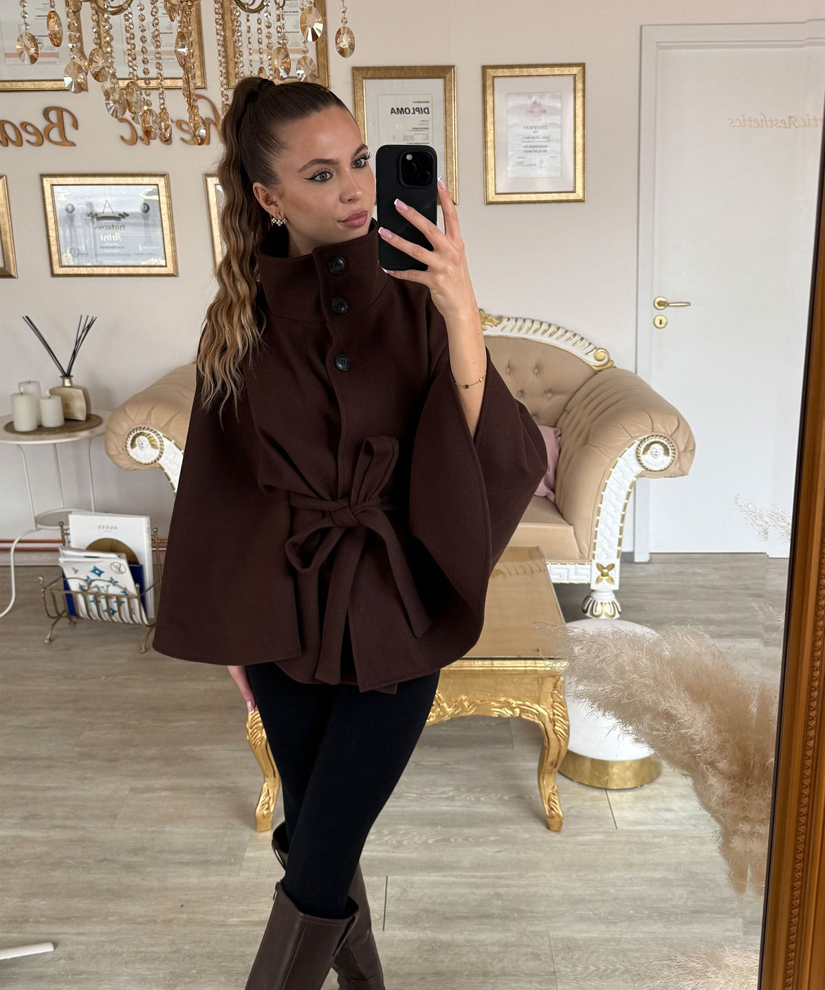 Karah - Poncho Chocolate