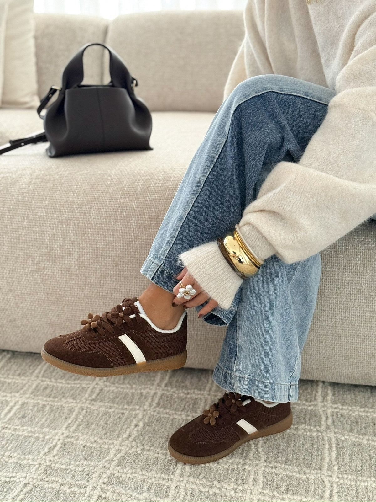 Sneakers « Rosalía » Marron