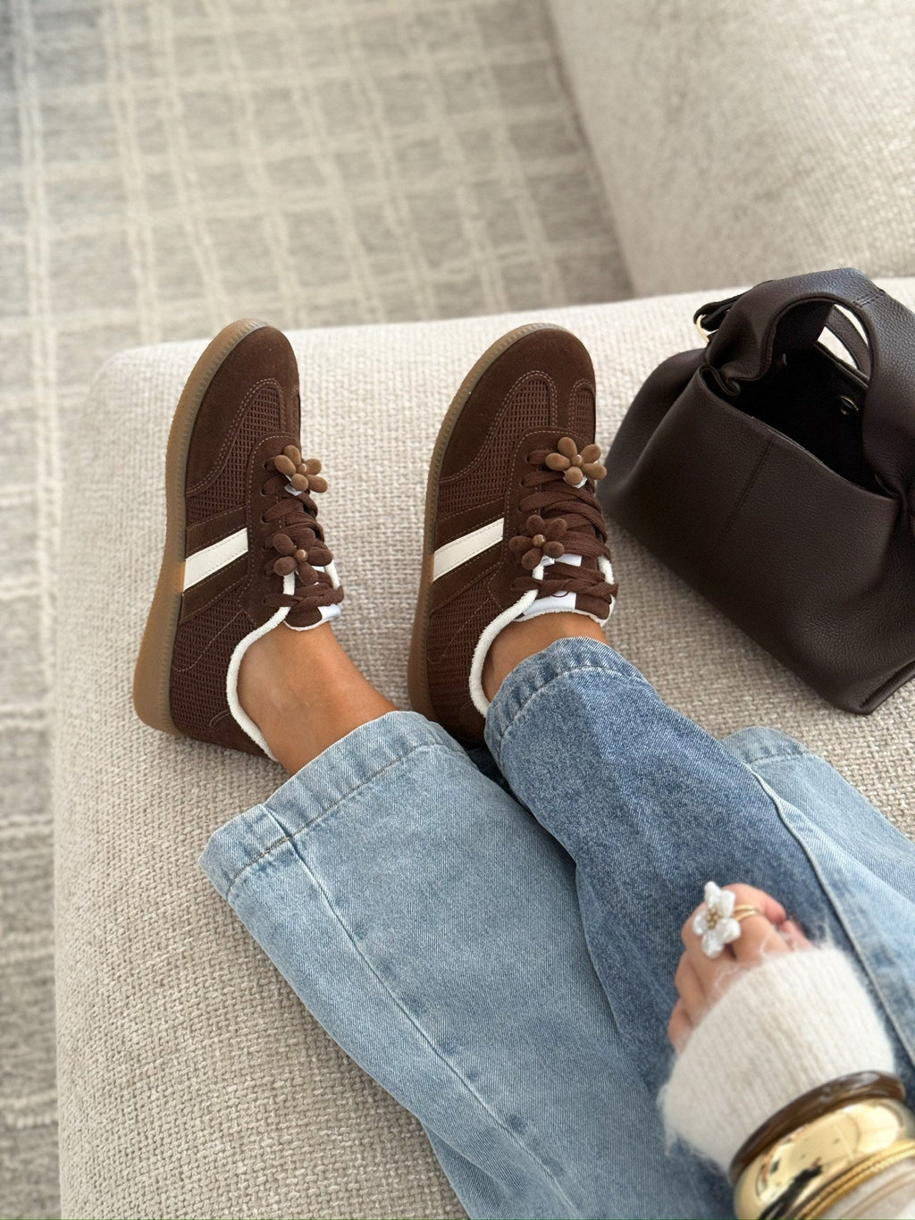 Sneakers « Rosalía » Marron