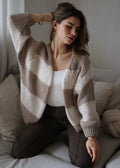 Renata - Cardigan de Rayas Multicolor