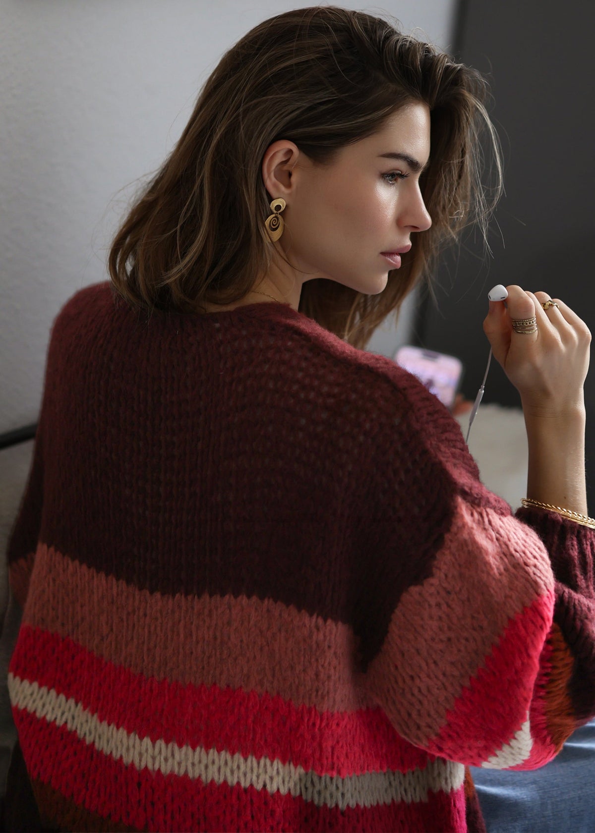 Flora - Poncho con Lana