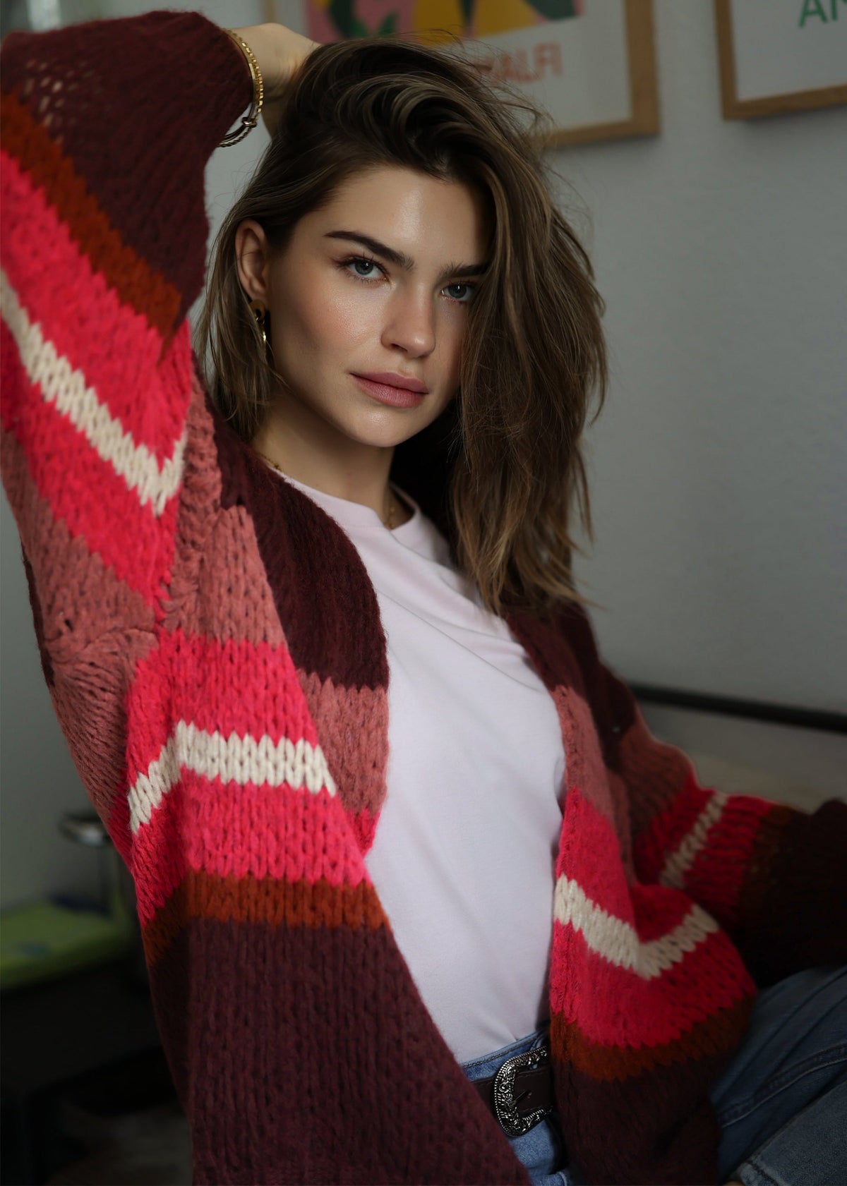 Flora - Poncho con Lana