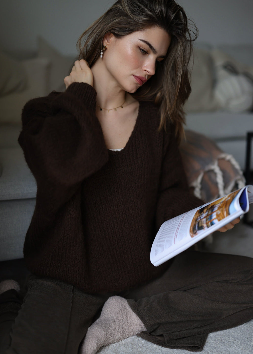 Irene - Jersey Bouclé de Rayas