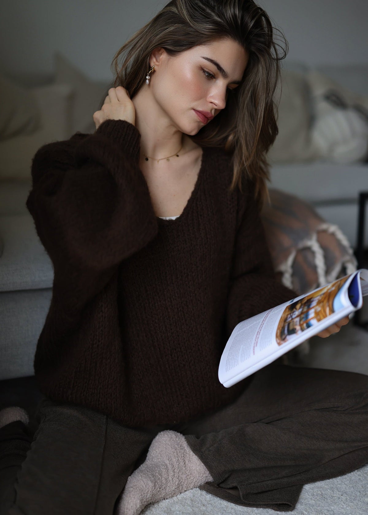Irene - Jersey Bouclé de Rayas