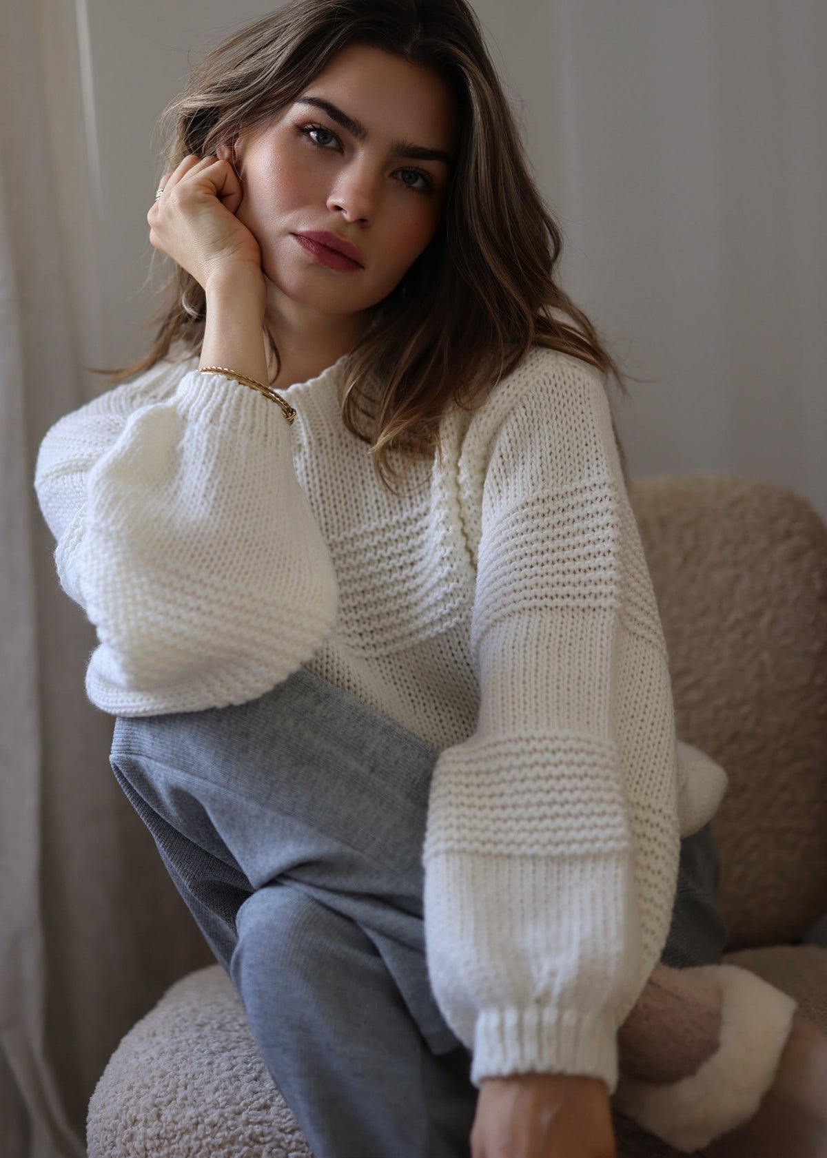 Celia - Chaqueta de Punto Calado