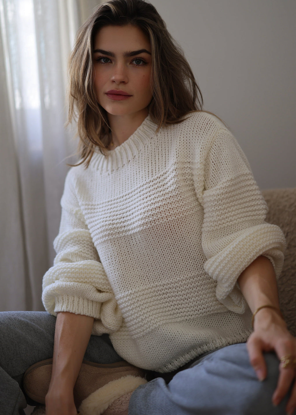 Celia - Chaqueta de Punto Calado