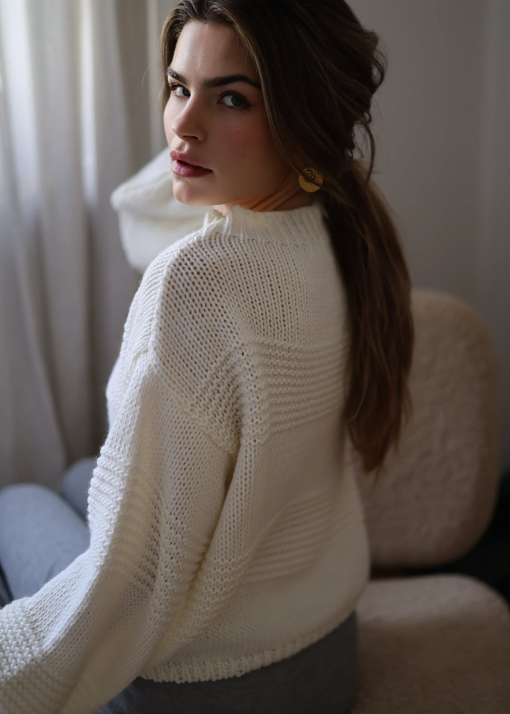 Celia - Chaqueta de Punto Calado