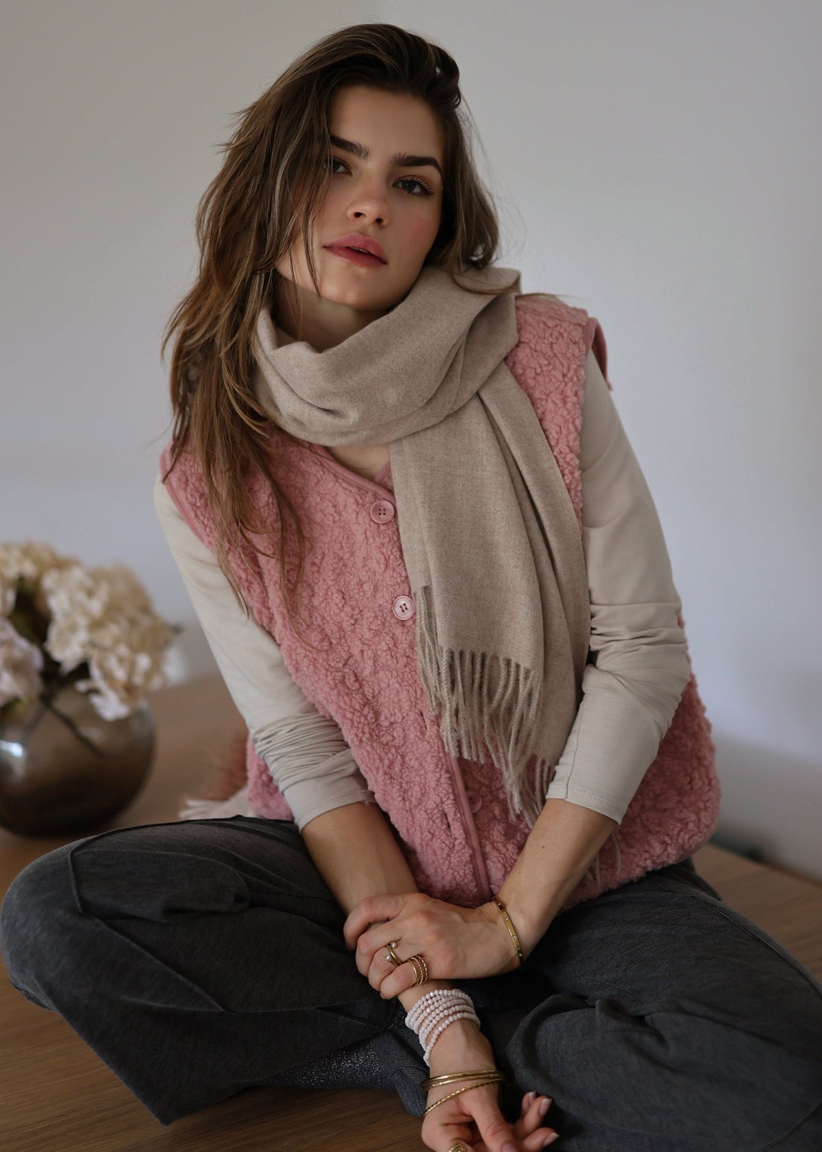 Olivia - Chaqueta de Punto Trenzado