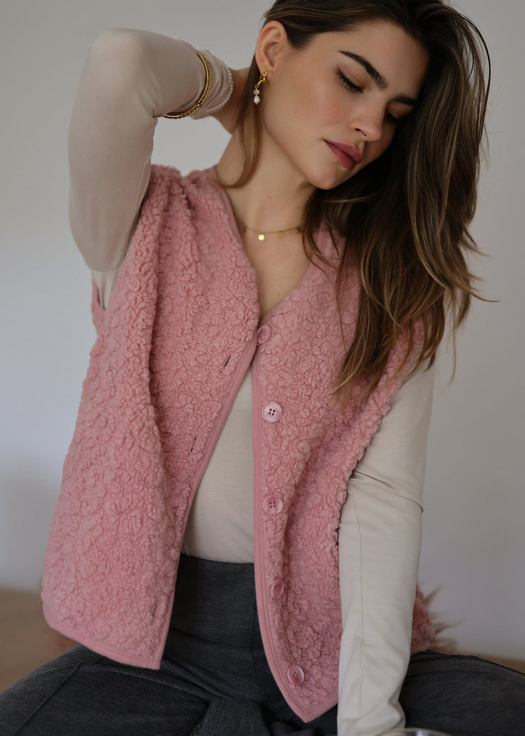 Olivia - Chaqueta de Punto Trenzado