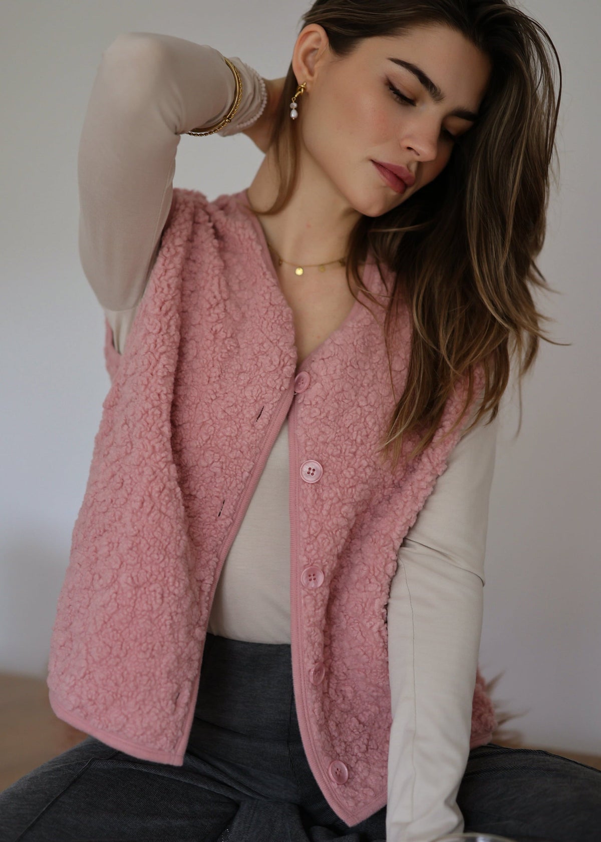 Olivia - Chaqueta de Punto Trenzado