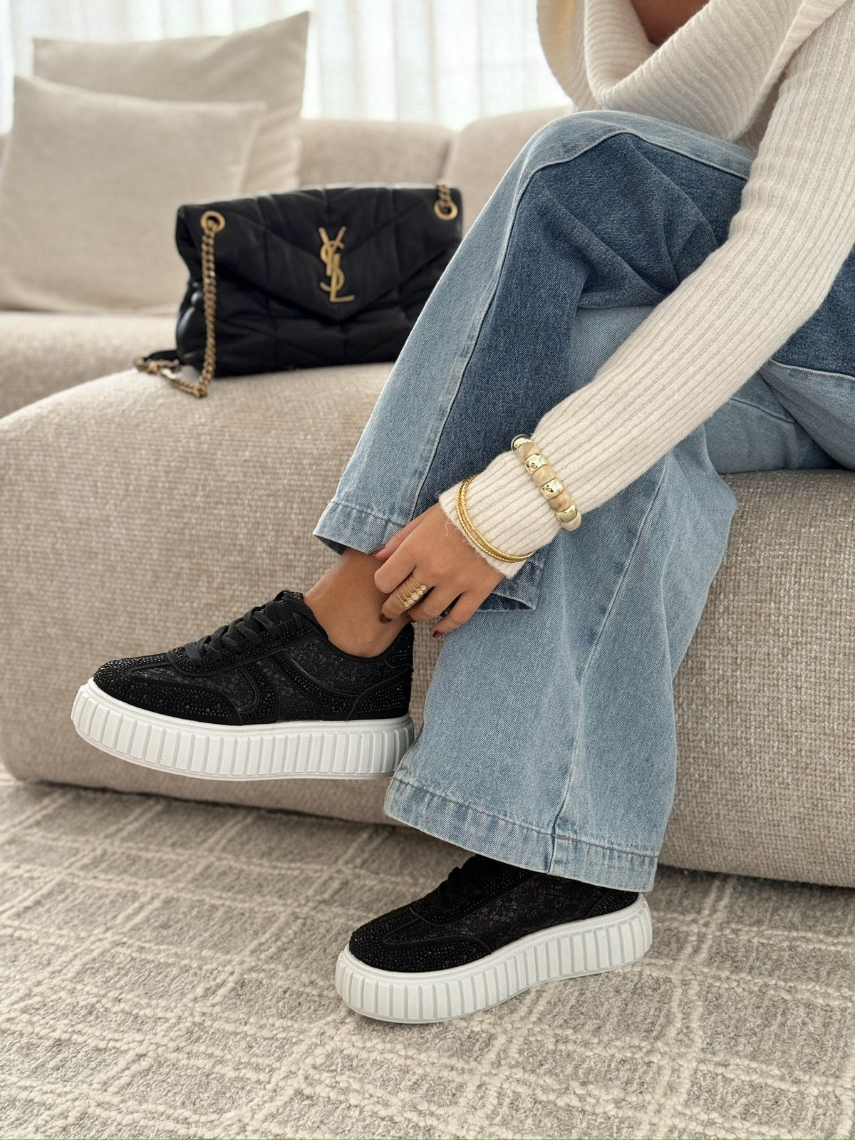 Sneakers « Marian » Negro