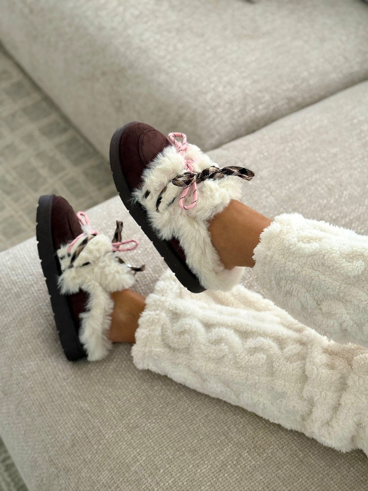 Pantuflas « Pía » Marron